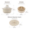 FIRGI Silicone Microwave Steaming Pot with Handle & Lid for