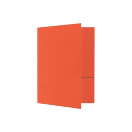 LUXPaper 9 x 12 Presentation Folders in 100 lb. Mandarin with 2 Pockets, Holder for Standard 8 1/2 x 11 Paper, Professional Documents, Brochures, School Reports, 50 Pack (Orange)