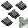 YONTTQNN ホットシューカバー ホットシューキャップ 約2cm × 2cm × 1.8cm 4個 ブラック