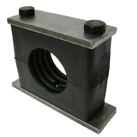 Behringer Heavy Series Pipe Clamp, Polypropylene with Plain Carbon Steel Hardware, Weld Mounting, 2" Tube Size