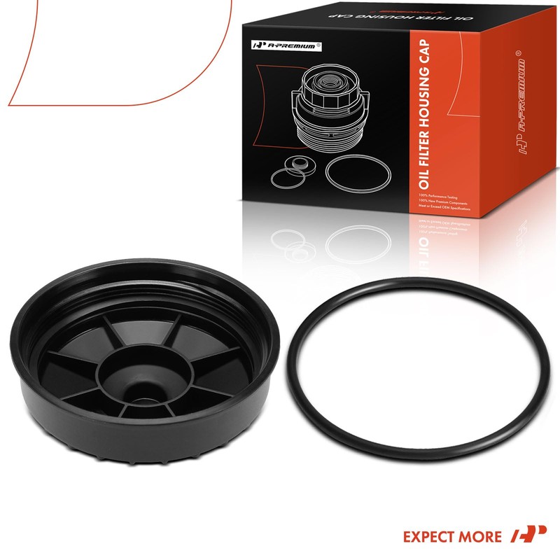 A-Premium Oil Filter Housing Cap Assembly Compatible with Dodge Ram
