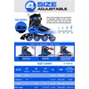 PAPAISON Adjustable Inline Skates for Kids and Adults with Full