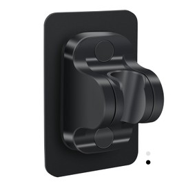 ZGMEH Shower Head Holder Replacement - Strong Adhesive Adjustable Handheld Shower Wand Holder Wall Mount Shower Bracket,No Drilling and Waterproof Shower Hose Holder for Shower Bathroom (Black)