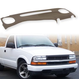 Dashboard Dash Cover Compatible with Chevy S10 Blazer GMC S15 Jimmy Pickup 1999-2002 Beige Plastic