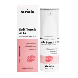 Stratia Stratia Soft Touch Dark Spot Corrector with 10% Mandelic Acid Serum for Fine Lines, Skin Texture & Blemishes - Collagen Booster, AHA Exfoliant and Pore Minimizer, 1.3 Fl Oz