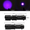 4 Colors Flashlights Including Red Green Blue Black Light Flashlight,