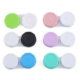 4Pcs Random Color Glasses Cosmetic Contact Lenses Box Contact Lens Case for Eyes travel Kit Holder Container Wholesale Durability Easy to Use and Store Convenient to Carry,Contact Lens Care
