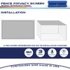 Windscreen4less Fence Privacy Screen 3' x 1' Heavy Duty Windscreen