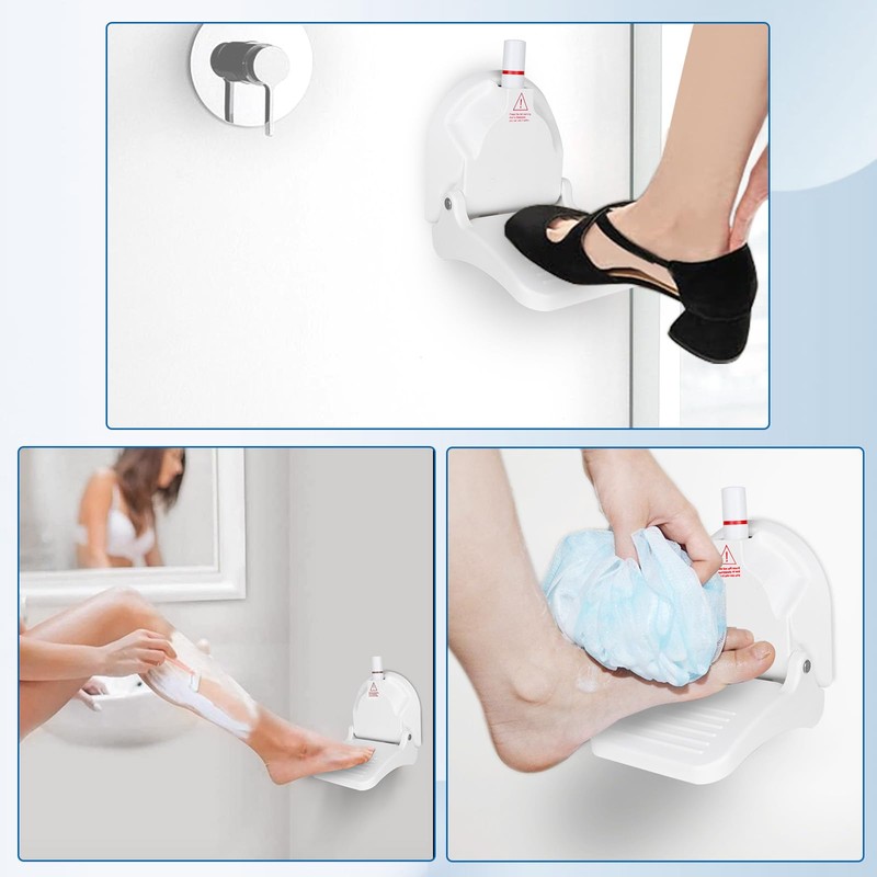 Foot Rest for Shower to Shave Legs, Foldable Shaving Step
