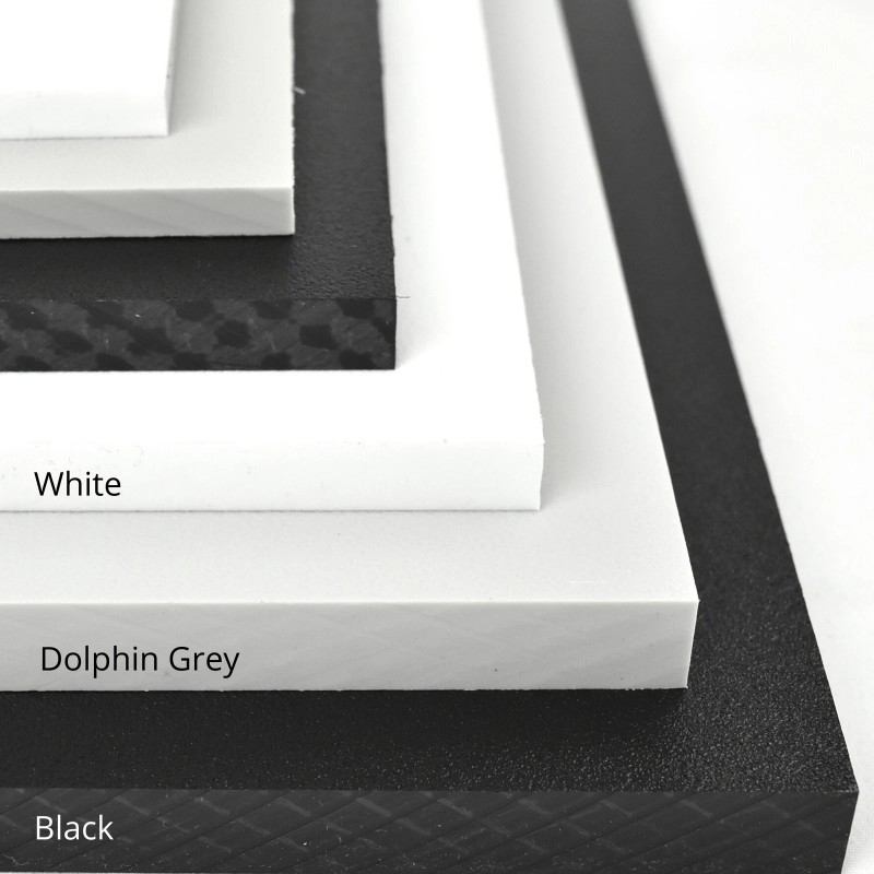 BuyPlastic Dolphin Grey HDPE Starboard, Marine Grade Plastic 1/4" x