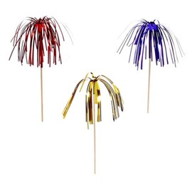 PAPSTAR 16680 Firework Decorative Party Pickers Set of 100 15.5 cm Assorted Colours
