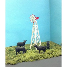 Train Time Laser HO Scale **Laser Cut ** Custom ** Windmill Kit