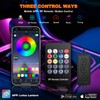 Jushope Car LED Lights, Interior Car Lights with Wireless APP/RF