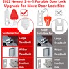 Upgraded Portable Door Lock Home Security Door Locker Devices &