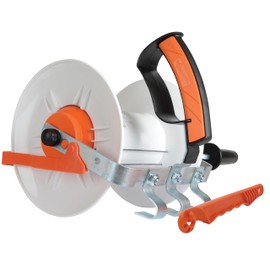 Gallagher Large Geared Electric Fence Reel | 3:1 Gear Ratio with Lock, Hook, and Crank | Durable Reel for Polywire, Polytape, and Braid | For Long Fence Runs and Rotational Grazing