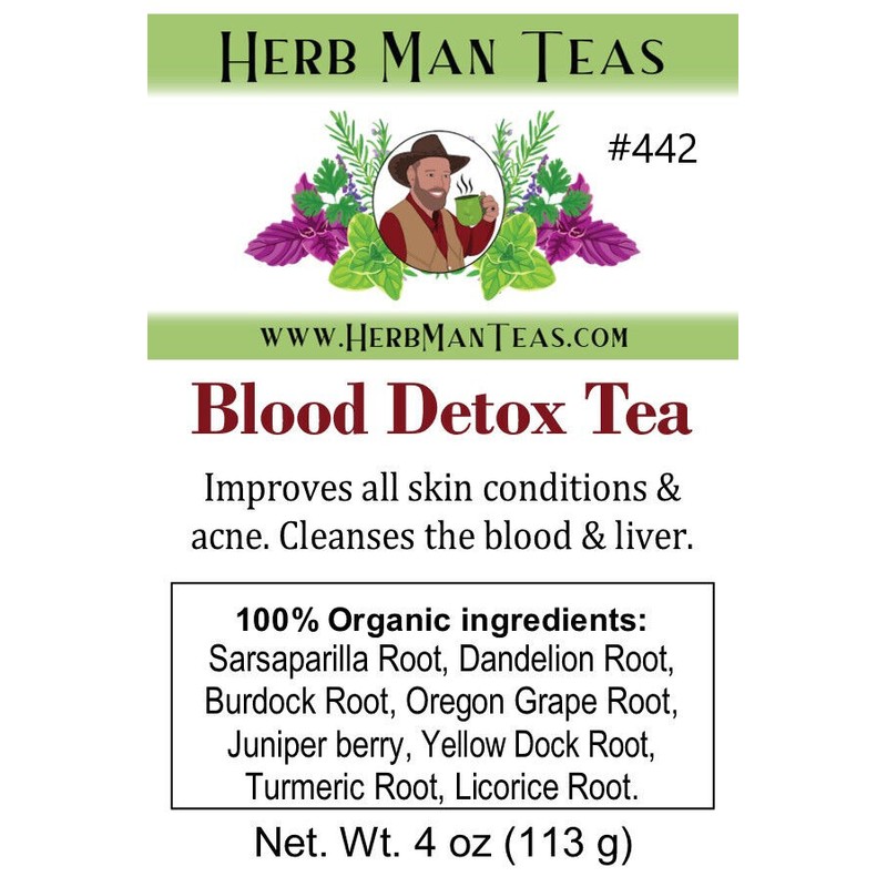 HERB MAN TEAS BLOOD CLEANING TEA - for all skin