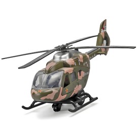 NOVAFUSION Kids Helicopter Toy Diecast Military Helicopter Model Kit,Pull Back Toy Helicopters with Lights and Sound,Toy Airplane with Rotatable Propeller,Helicopters Toys for Boys Age 4-7（ArmyGreen）