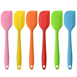 Silicone Spatulas, 24 Pcs Rubber Spatula, Heat Resistant-500℉, Seamless One Piece Design, Non-Stick Flexible Scrapers, Food Grade Dishwasher Safe, for Mixing,Cooking,Baking