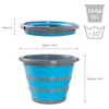 BRAMBLE 10 Litre Collapsible Bucket Portable Cleaning Fishing Camping Silicon,