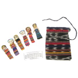 Worry Dolls Six Large with Pouch
