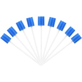 Pack of 50 Sponge Swabs Disposable Mouth Cleaning Sponge Swab Dental Stick for Oral Care Sponge Swabs Mouth Cleaning Swab (Blue)