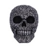 Nemesis Now High Life Skull Ornament, Resin, Silver, 15.5cm