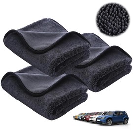 Asheyya 3PCS Bathroom Drying Cloth, Bathroom Drying Cloth 40x60cm, Thickened Absorbent Traceless and Lint-Free Car Towel