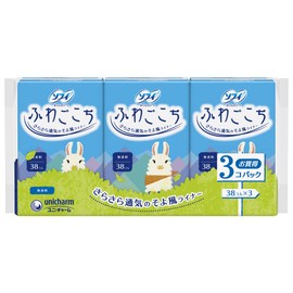 Sofy Fuagokochi Unscented 38 Pieces x 3 Pack