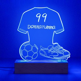 Gifts Football for Boys, Football Night Light, Football Lamp for Kids, with Colorful Alarm Clock Modes, Football Decor for Room, Boys Birthday Gifts