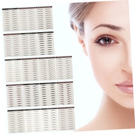 Baluue 18pcs Eyebrow Stickers Natural Look Temporary Brow Transfers for Men and Women Easy Application Mixed Colors for Quick Makeup