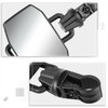 Pair of Universal Textured Black Adjustable Rectangle UTV Side View
