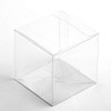 7cm Clear Cube Wedding Favour Boxes (Pk 10 flat packed,