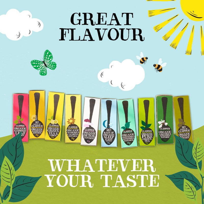 CLIPPER Pure Green Teabags 80bags (PACK OF 1)