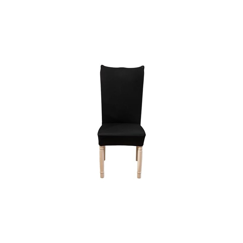 Hyper Cover Stretch Dining Chair Covers (Black, 4 pcs) -
