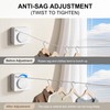 LIVEHITOP Retractable Washing Line, Wall Mounted Extendable Clothes Line