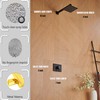 SOOOHOT Shower Faucet, Black Shower Faucet Set with 8-Inch Rain