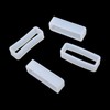 Honbay 4PCS 24mm Rubber Replacement Watch Band Loops Silicone Watch