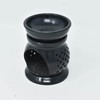 India House Oil Burner Aroma Diffuser|Soapstone Tea Light Holder|Black Hand