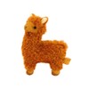 Baby Alpaca Panna Plush Brown Small Size Height 7.1 inches