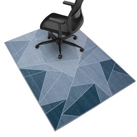 Majchomis Office Chair Mat for Hardwood Floor, 48" x 36" Computer Chair Mats for Rolling Chair, Low Pile Desk Chair Mats, TPR Anti-Slip Hard Floor Protector for Office Home