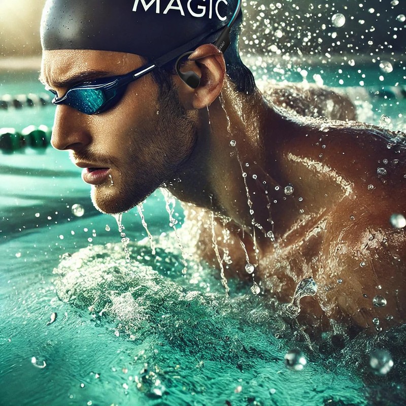 auvisio Bone Headphones: Waterproof Bone Sound Headphones, BT 5.3, 32GB