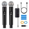 HUACAM Professional Karaoke Microphone Set, Dual Vocal Pickup, Easy Setup,