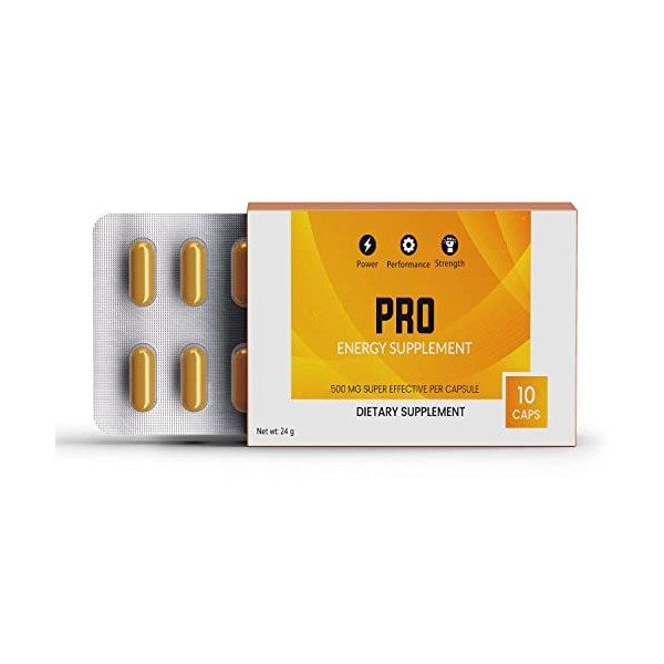 10x500mg Gold Capsules for Men - High Strength Performance, Powerful, Fast Acting & Long Lasting Results | Enhancing Male Stamina & Endurance Booster Supplements