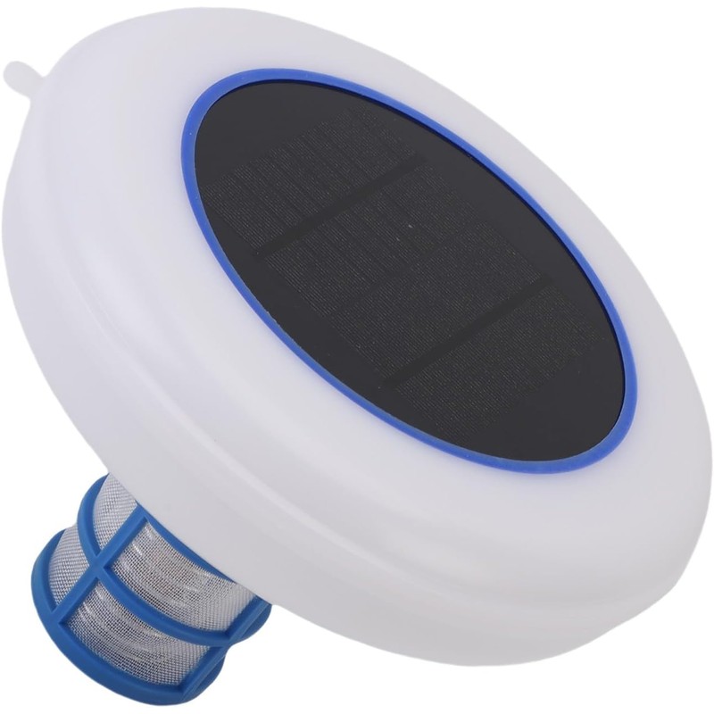 AUNMAS Ionizador Solar para Piscinas, Limpiador de Piscinas con LED