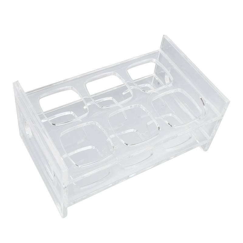 Acrylic Shot Glass Holder Carrying 6 Square Transparent Liquor Cup