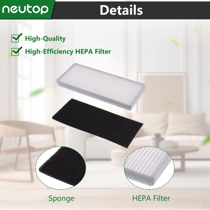 Neutop Replacement Filters Compatible with eufy RoboVac 11S, 15T, 30,