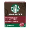 Starbucks by Nespresso Vertuo, Single-Origin Sumatra, Dark Roast Coffee, 32-count