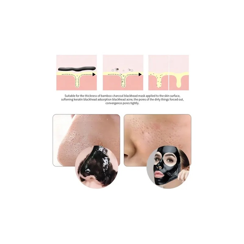 Mascarilla Facial Bioaqua Puntos Negros Carbón Activado 60 G