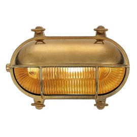 BLINKO Nautical Brass Bulkhead Wall Light,Vintage Retro Wall Sconce,Industrial Lighting Fixtures,Mid Century Modern Decorative Light,IP 65 Precision Waterproof,Outdoor Indoor Deco,Lampshade Only