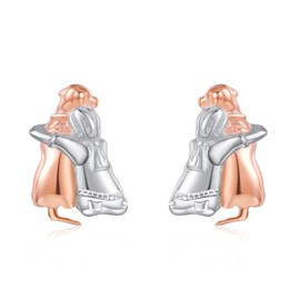 Dog Earrings for Women Mom 925 Sterling Silver Labrador Pet Stud Earrings Jewelry for Dog Lover Memorial Gifts